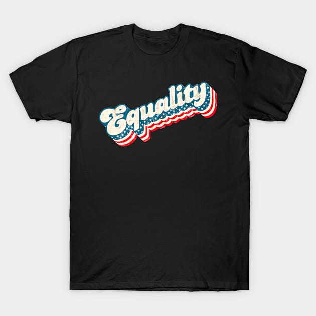 Equality US Flag T-Shirt by Jennifer